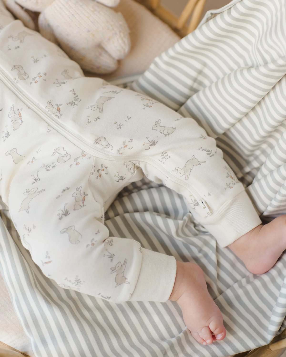 Pysj med to-veis Glidelås – 100% Øk. Bomull | Zip Longsleeve Sleeper