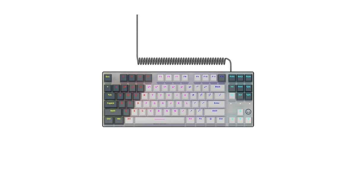 LORGARAzar 514TKL, gaming toetsenbord  (Wit, US lay-out, LOGAR Dream, TKL, RGB)