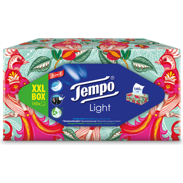 Tempo Light Doekjes 3-Laags XXL Box 140 Stuks