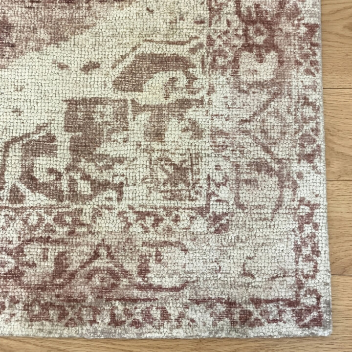 Vintage vloerkleed - Kyra Medaillon Roze | Duurzaam design