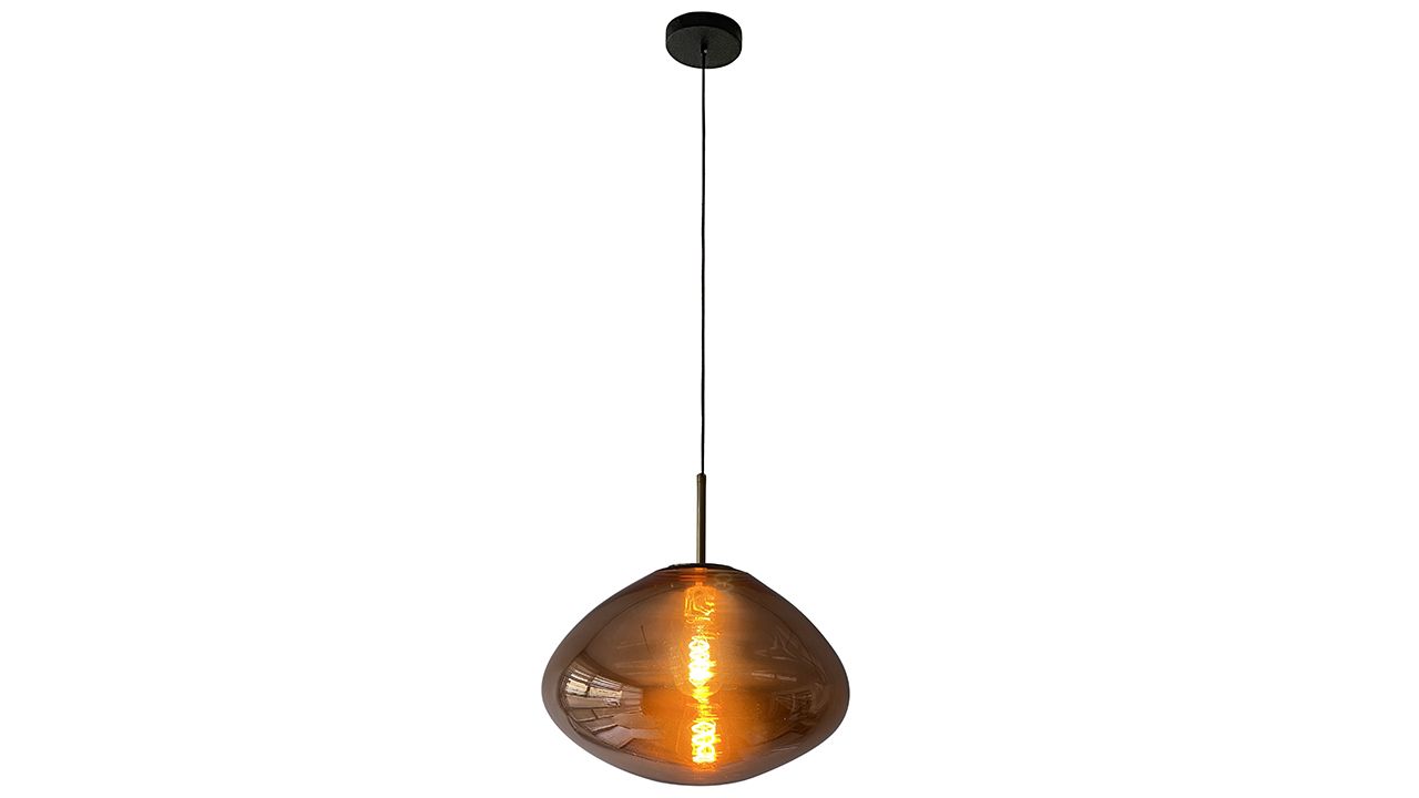 Hanglamp 1-lichts Koper Saar B40 x D40 cm