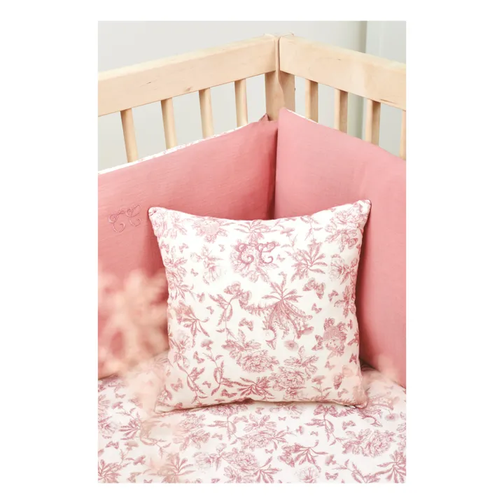 Tartine et Chocolat Coussin Toile de Jouy | Rose pêche