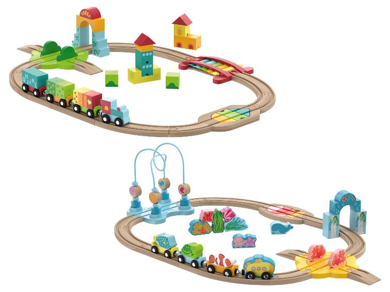 Houten treinset