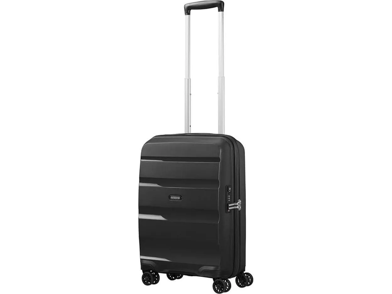 American Tourister BON AIR DLX, Trolley, Hård skal, Sort, Polypropylen (PP), 4 hjul, TSA-kombinationslås