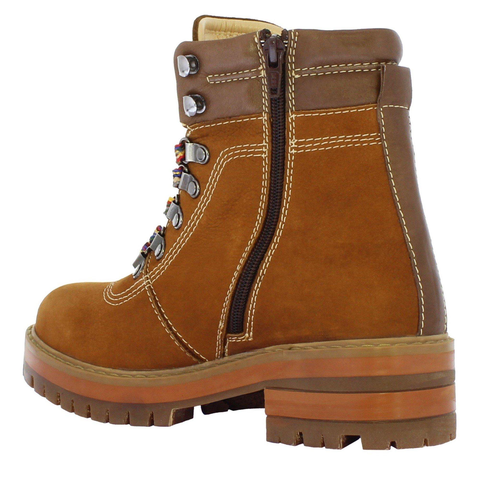 Adesso Suede Chunky Lace Up Work Boot