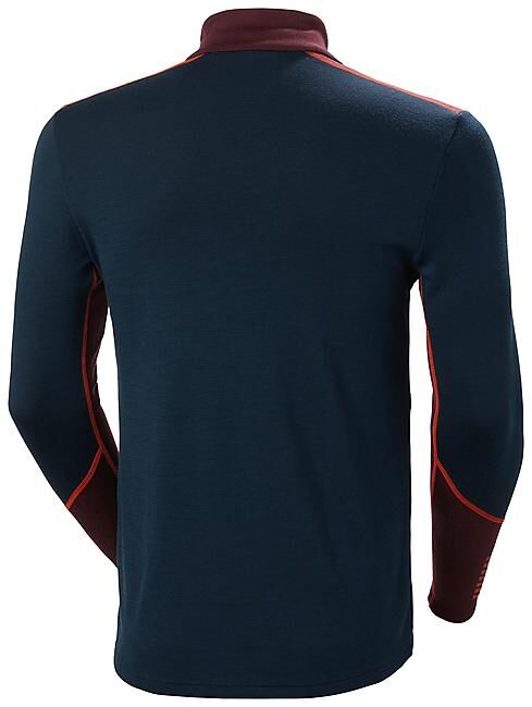HELLY HANSEN - T-SHIRT LIFA MERINO MIDWEIGHT DEMI ZIP