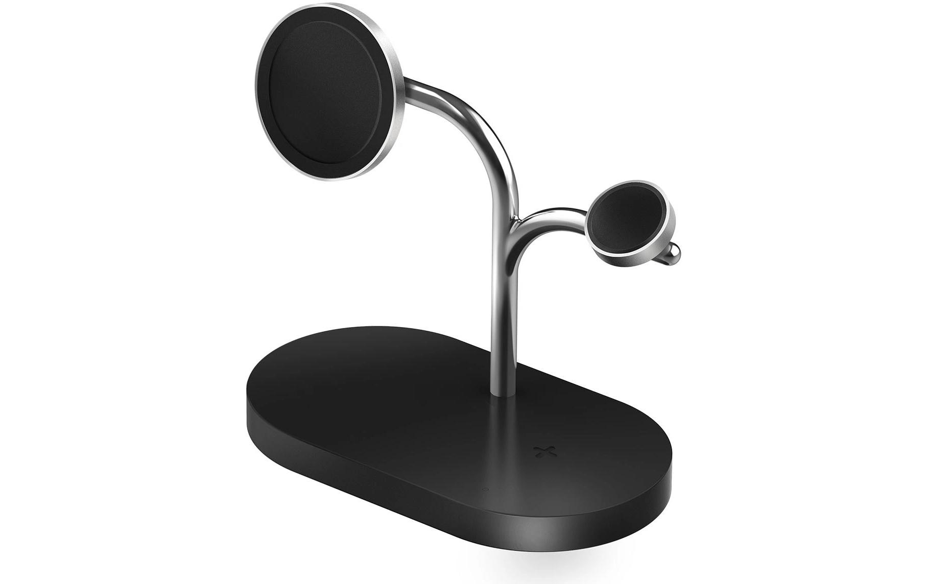 Wireless Charger 3in1 Schwarz/SilberWireless Charging Pad 3-in-1