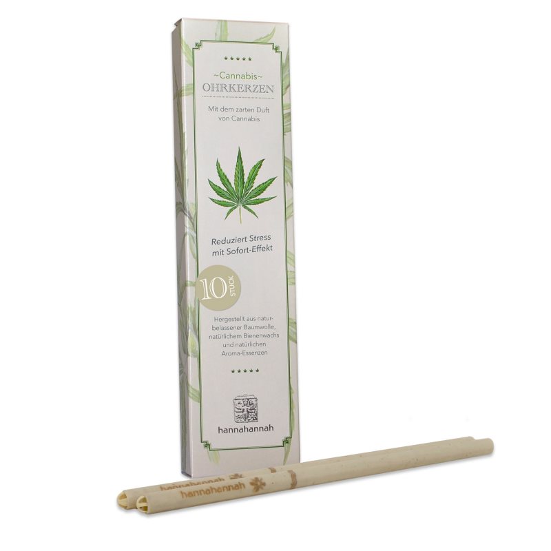 Biosun Hannahannah Ohrkerzen<br>5 Paar, Cannabis