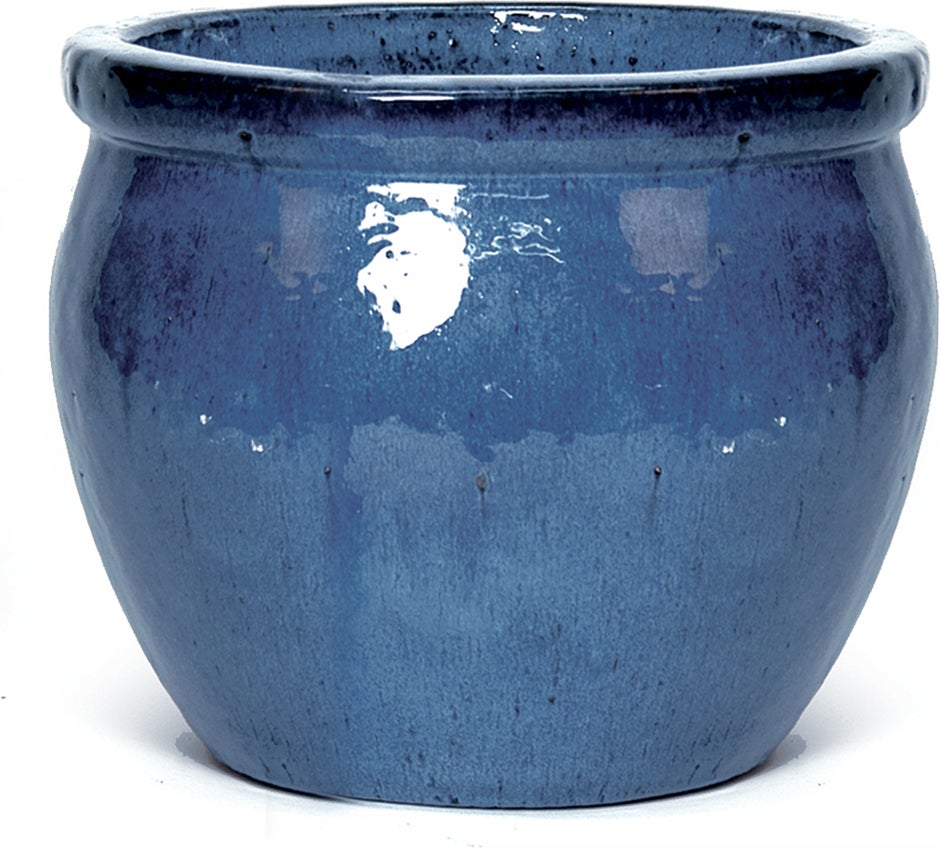 Mega Collections bloempot Delta blauw D 21 H 16 cm