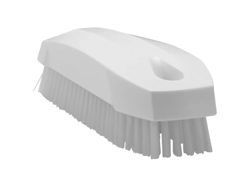 Neglebørste/Håndbørste Vikan stiv L130xB50xH40mm uden greb hvid,stk