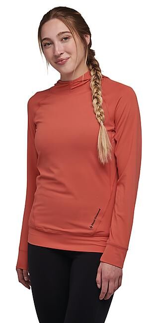 BLACK DIAMOND - T-SHIRT A CAPUCHE ML W LS ALPENGLOW HOODY