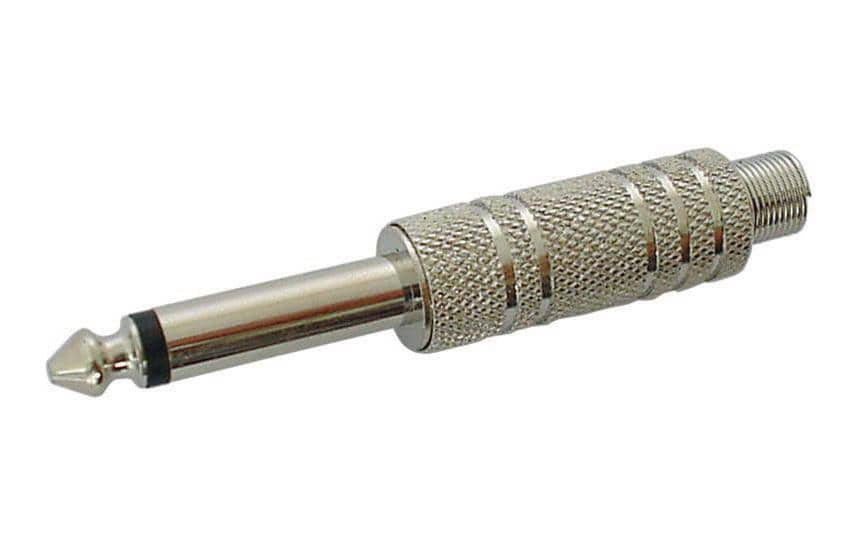 Klinkerstecker CA021 Jack 6.35 mm Mono 1 Stück6.35 mm Klinkerstecker