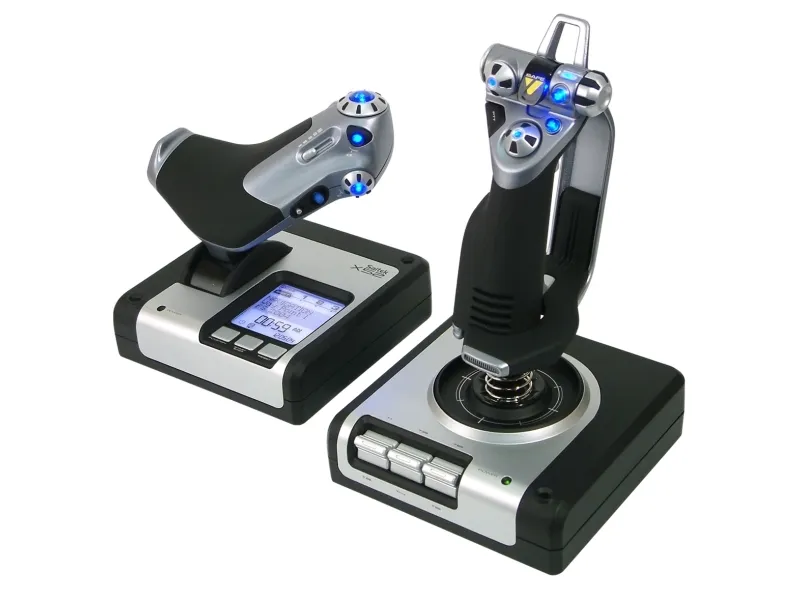Logitech G X52 H.O.T.A.S. - Joystick og speeder - kablet - for PC
