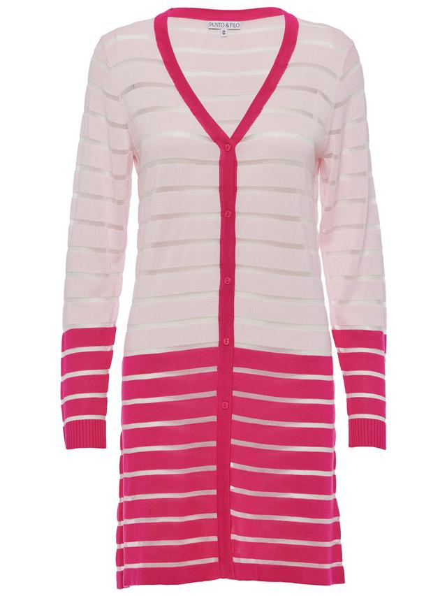 Feinstrick Longcardigan