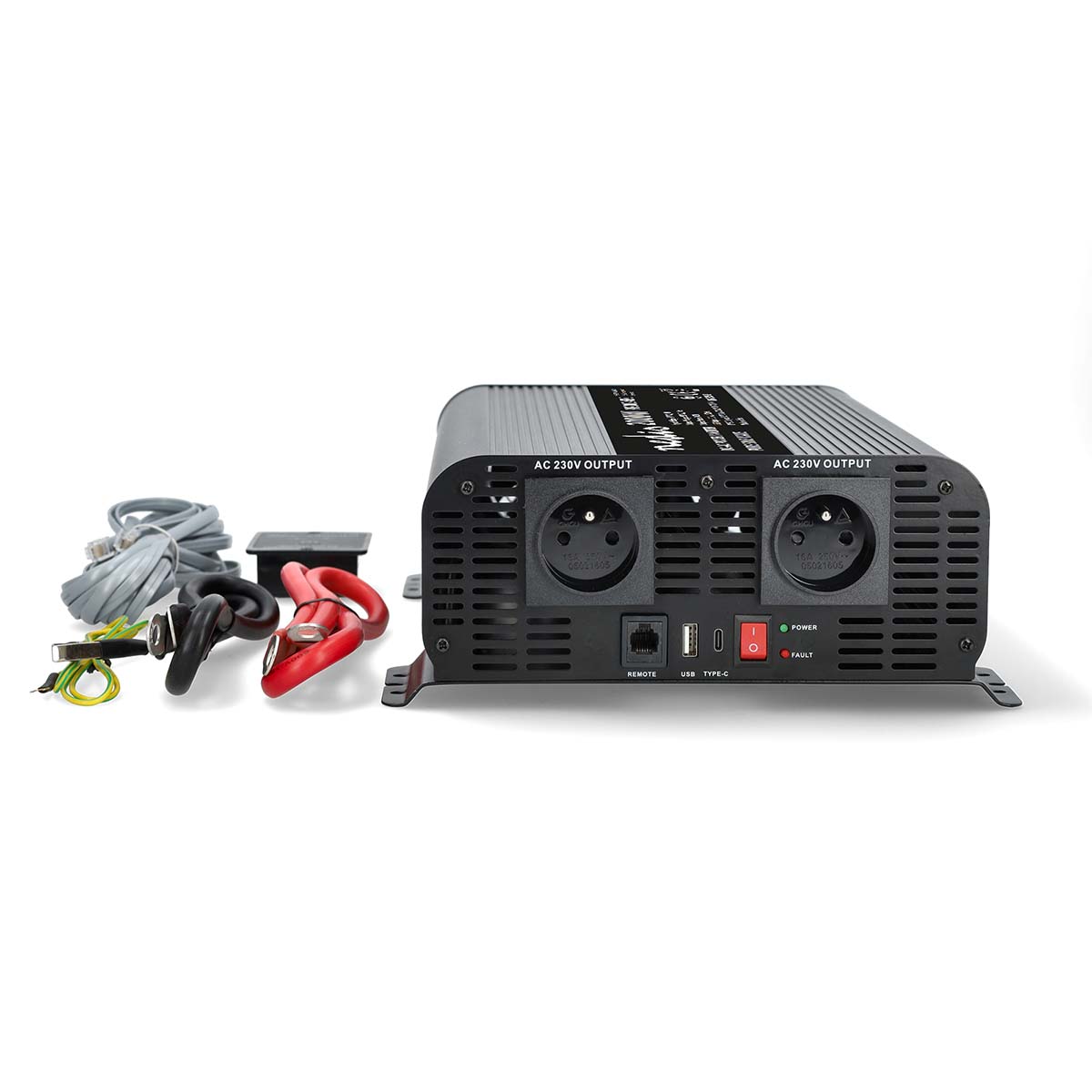 Nedis 24-230 volt Pure sinusgolf omvormer - 2000 Watt