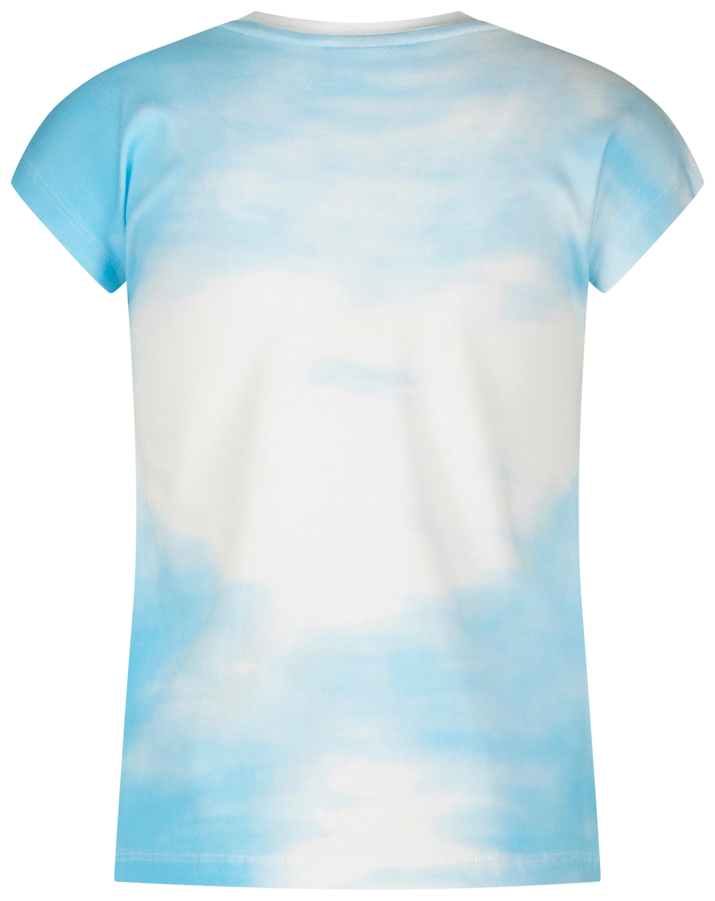 T-Shirt BROWN HORSES in pastel blue
