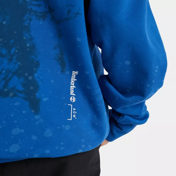 Moletom Timberland x A-Cold-Wall* com estampa abstrata de árvore na cor azul