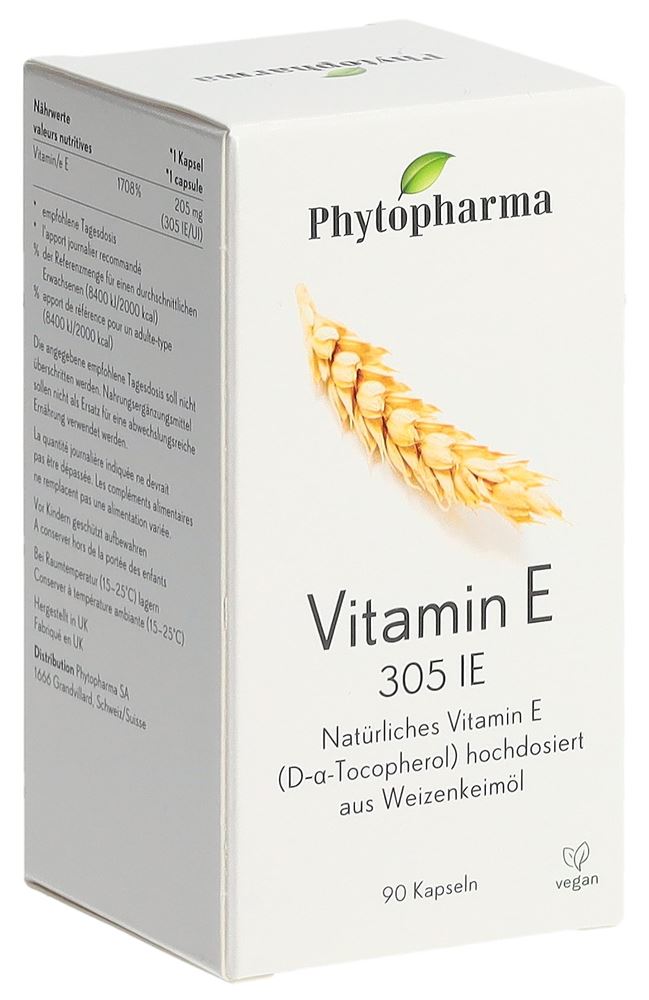 PHYTOPHARMA Vitamin E 305 IE<br>90 Stück, Dose, Kapsel