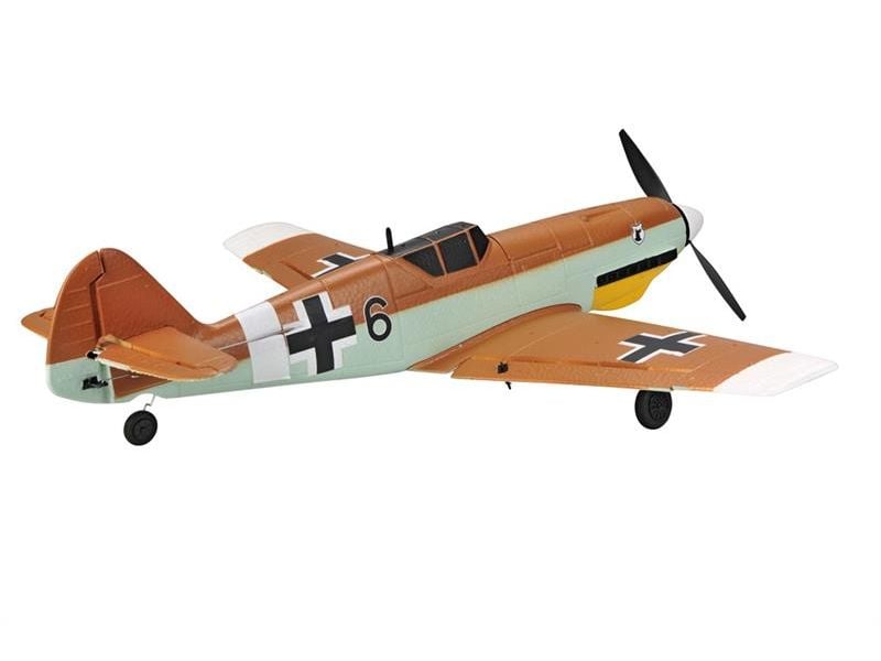 TOP-RC Warbird Mini BF-109 450 mm, Braun, RTF Kleines 4-Kanal RC-Flugzeug mit Gyro
