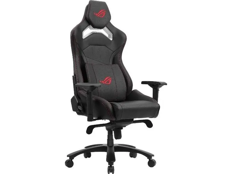 ASUS ROG Chariot Core - Stol - ergonomisk - armstøtter - T-formet - vippe - drejeled - kunstig læder