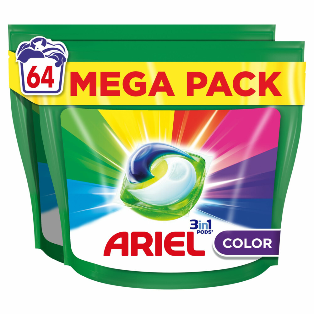 Ariel 3in1 Wasmiddel Pods Color64 stuks