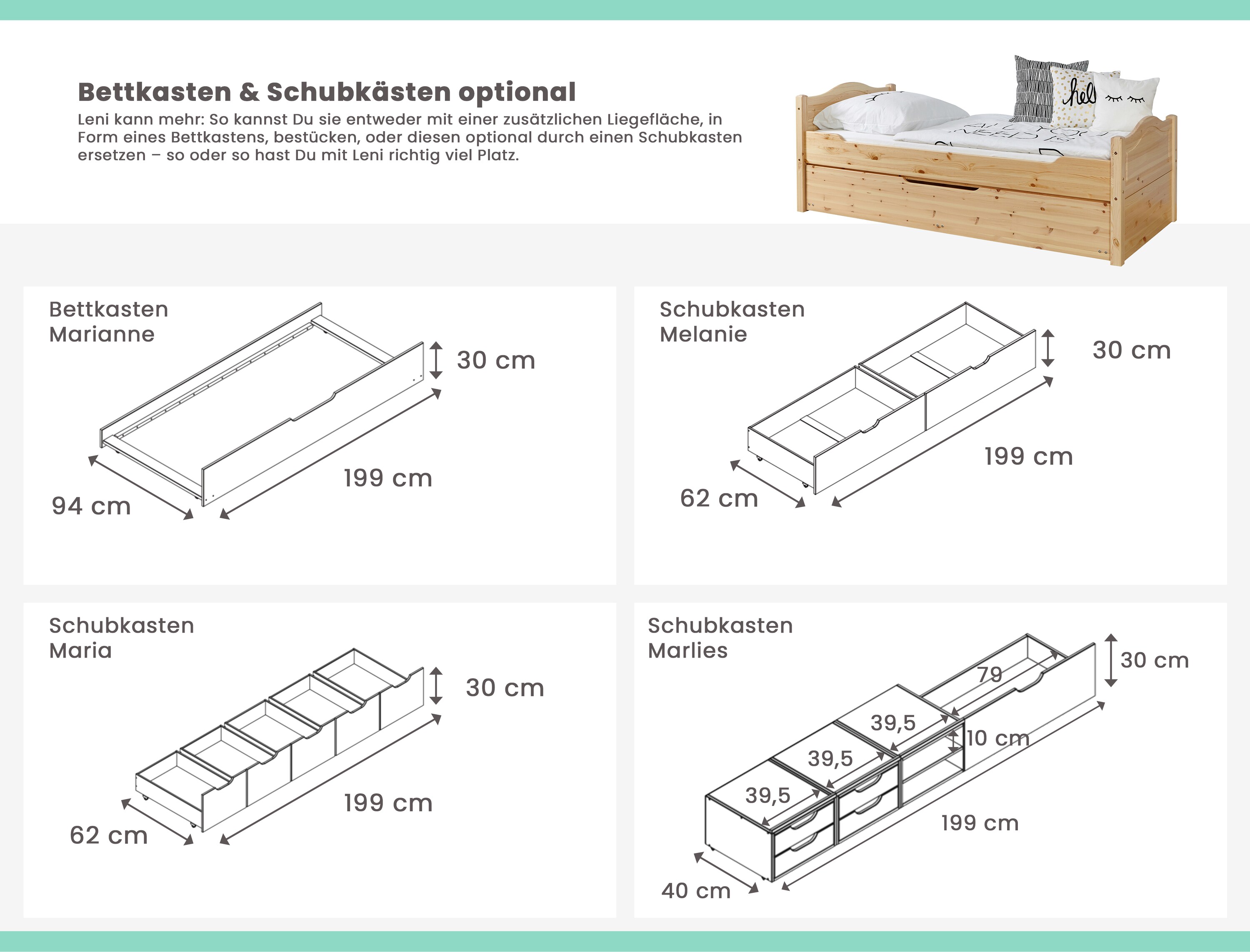 TiCAA Doppelbett 