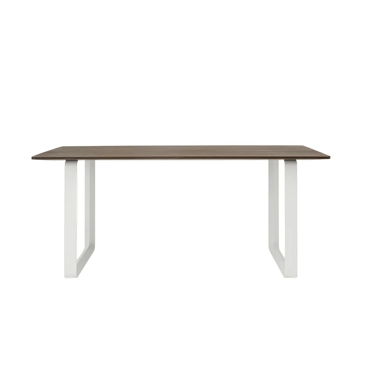 Muuto - 70/70 Esstisch, 170 x 85 cm, Eiche geräuchert / weiss