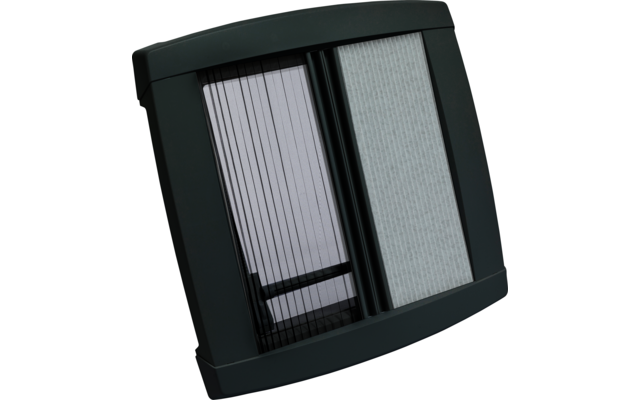 MPK VisionStar L Dachhaube mit Rauchglas Doppelverglasung / Ausschnittmaß 700 x 500 mm schwarz