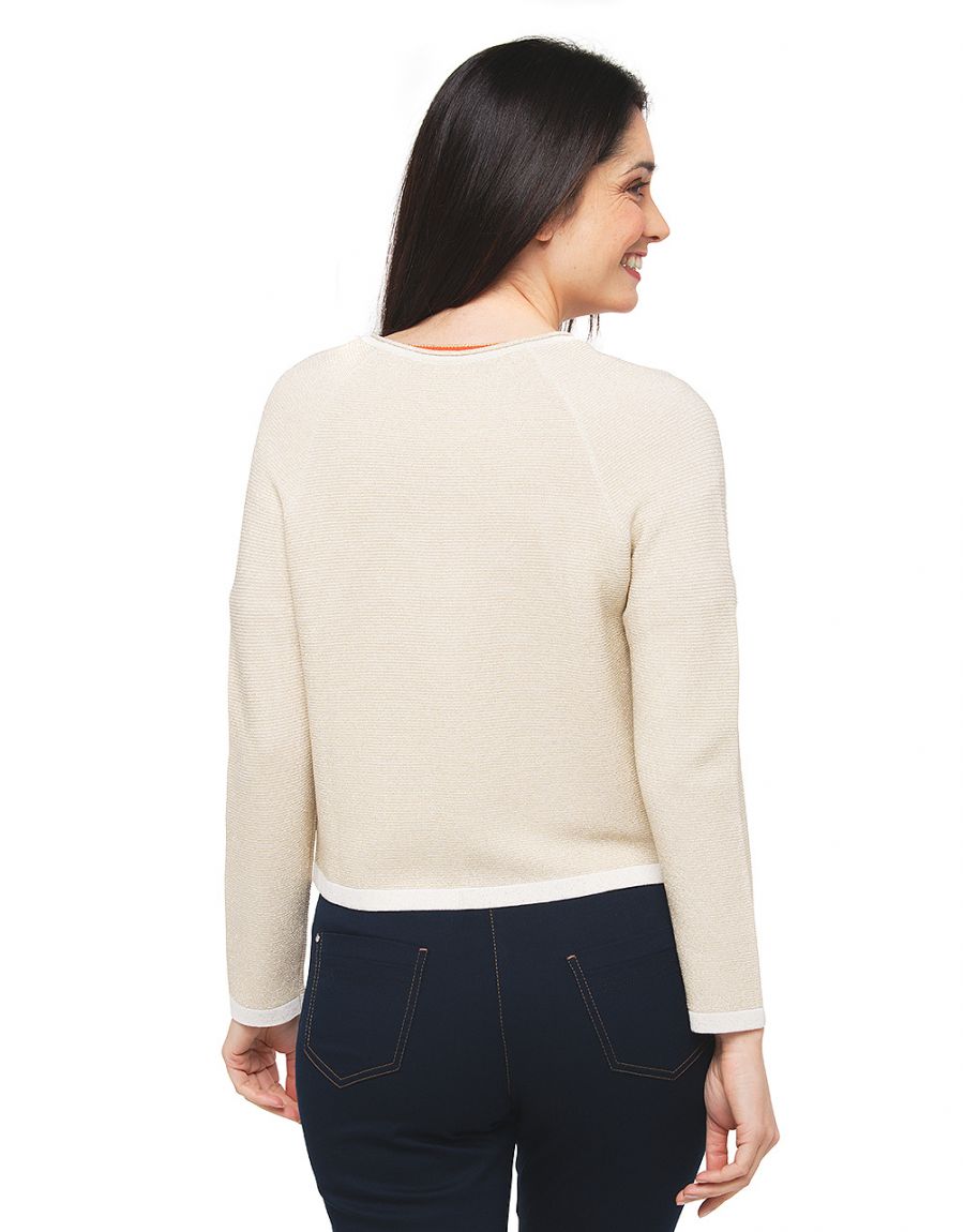 Gilet boléro doré