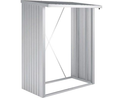 Brandhoutberging biohort WoodStock 150 157 x 102 x 199 cm zilver metallic