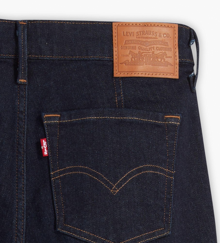 Calça jeans Levi's 712 Slim Welt Pocket, cor índigo escuro.