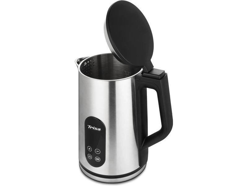 Trisa Wasserkocher Digital Boil 1.7 l, Silber Digitaler Wasserkocher