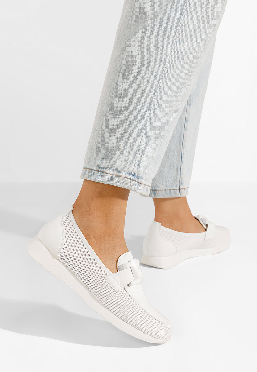 Chaussures casual femme blancs Clericia