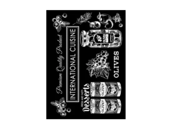 Tapis de cuisine 90x130 cm Polyester Kitchen Intercuis