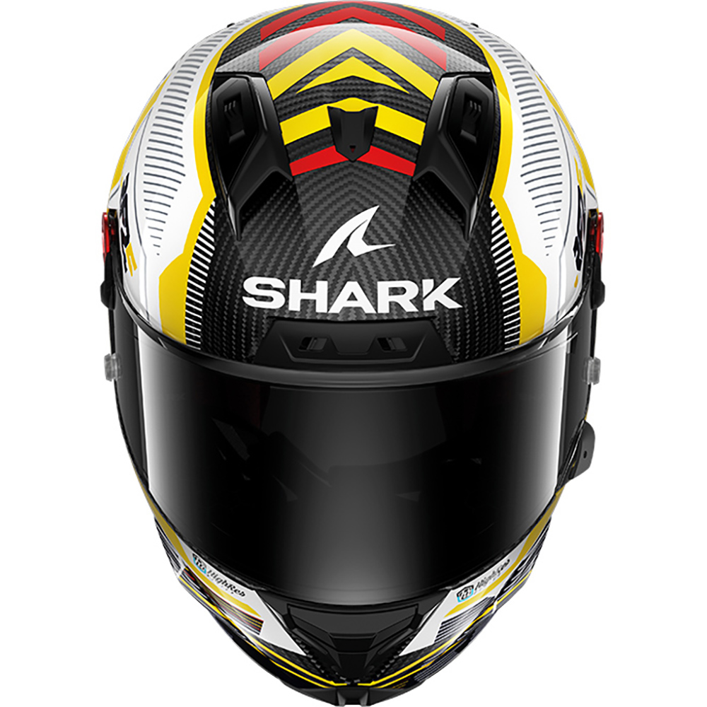 Shark - Casque Aeron GP Replica Fernandez Noir / Blanc / Jaune / Brillant