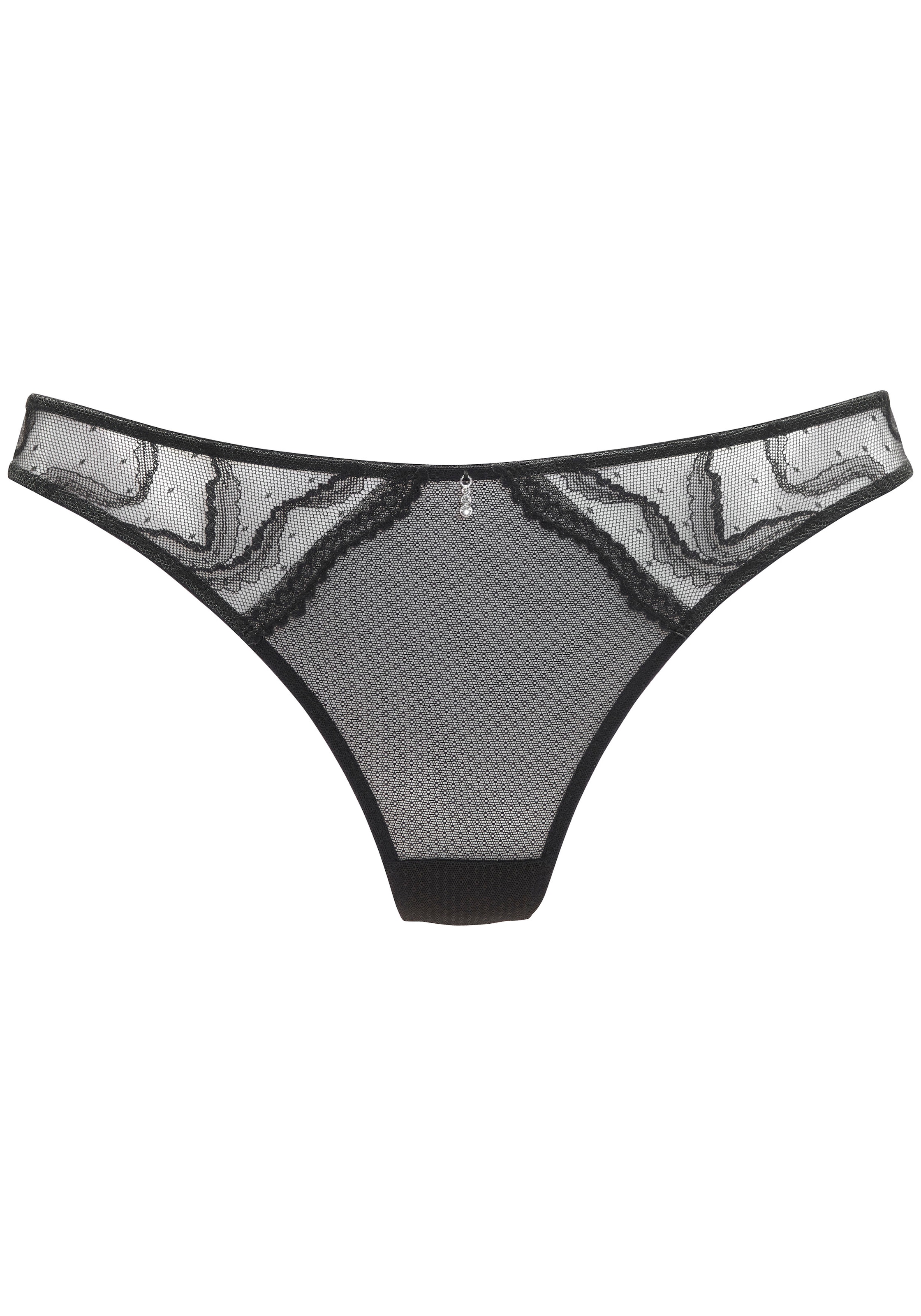 LASCANA String , aus hauchzarter Spitze mit edlem Glitzeraccessoire, Reizwäsche