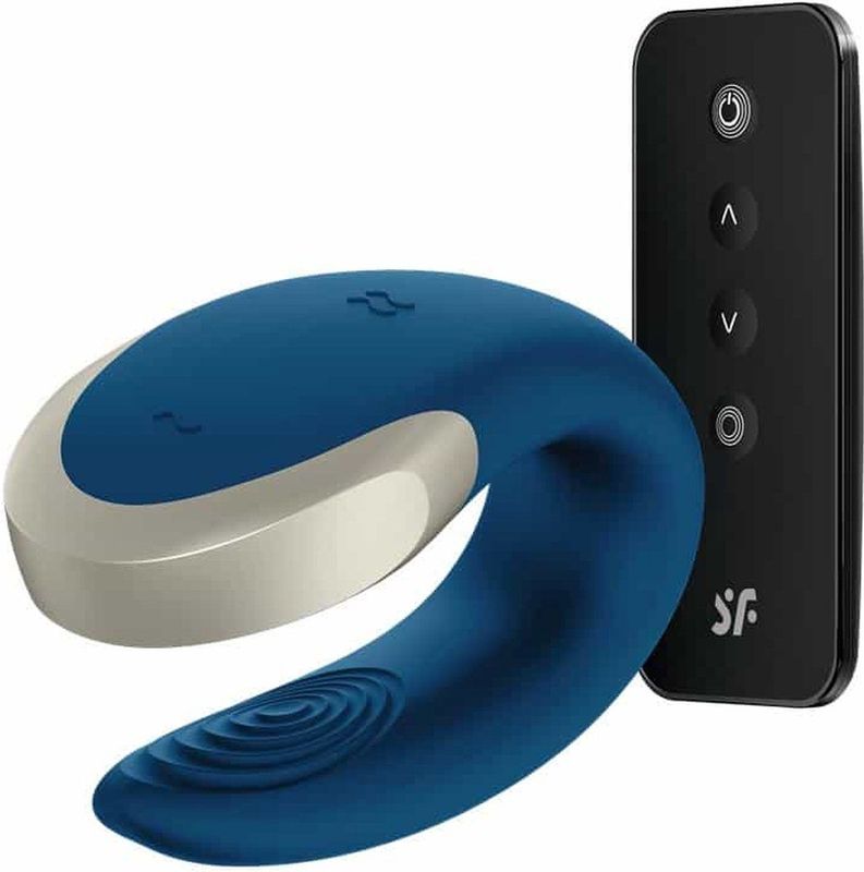 Double Love Luxury Partner Vibrator - Blue