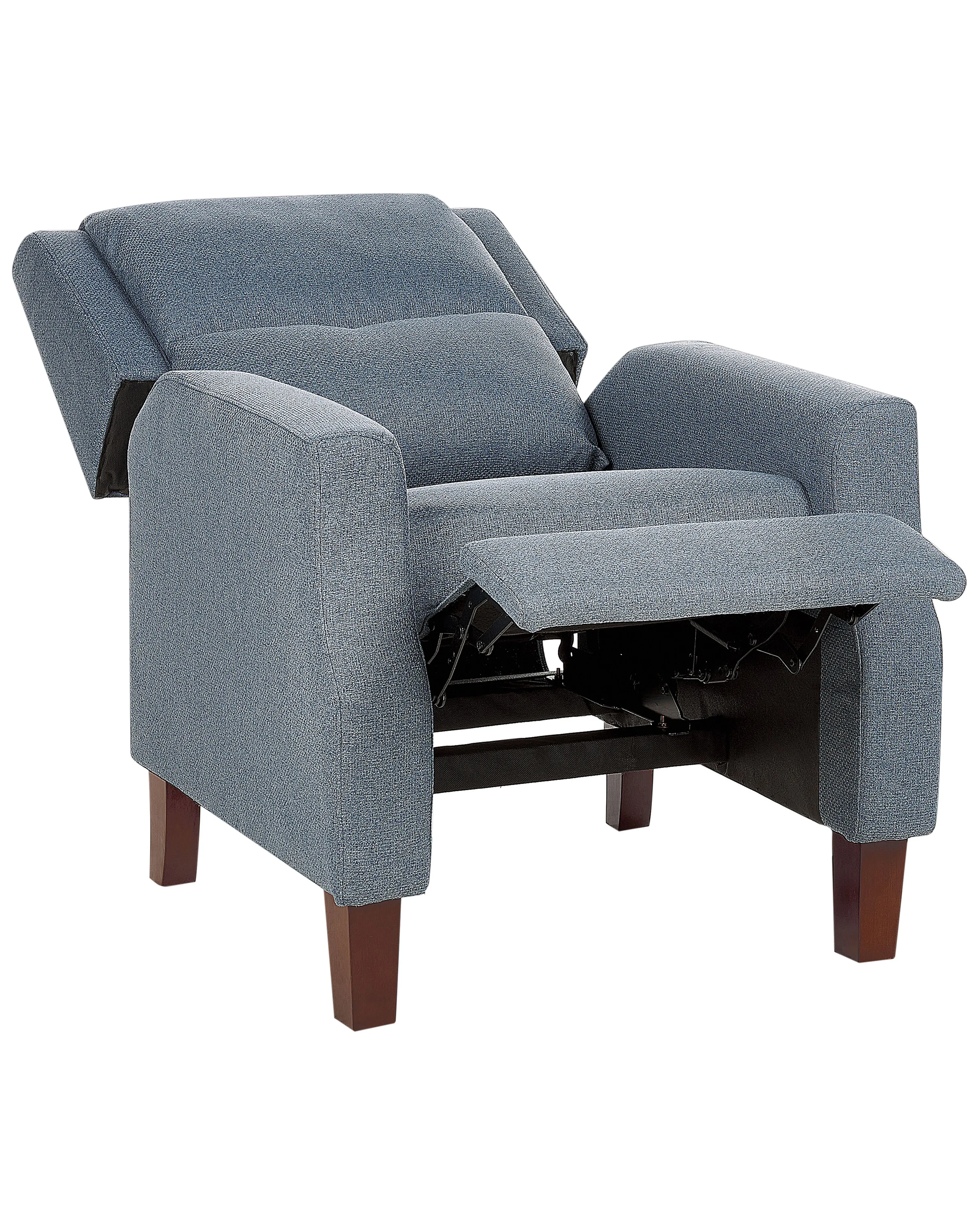 Relaxfauteuil EGERSUND inclusief voetensteun Stof Donkerblauw