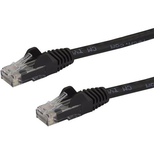 StarTech.com Câble réseau Cat6 Gigabit UTP sans crochet de 10m - Cordon Ethernet RJ45 anti-accroc - M/M - Noir
