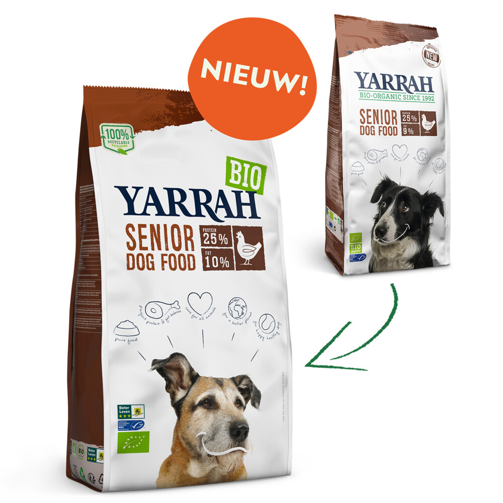 Yarrah Bio Hondenvoer Senior Kip10 kg