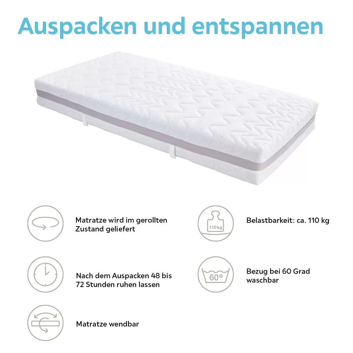 Matratze Superior Dream 90x200 weiss