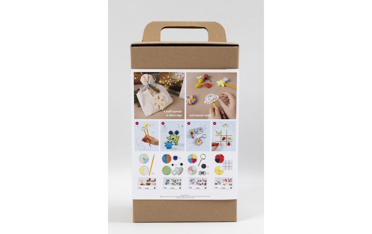Adventskalender Bastelset Modellieren, 4 StückAdventskalender mit neuen Bastelprojekten