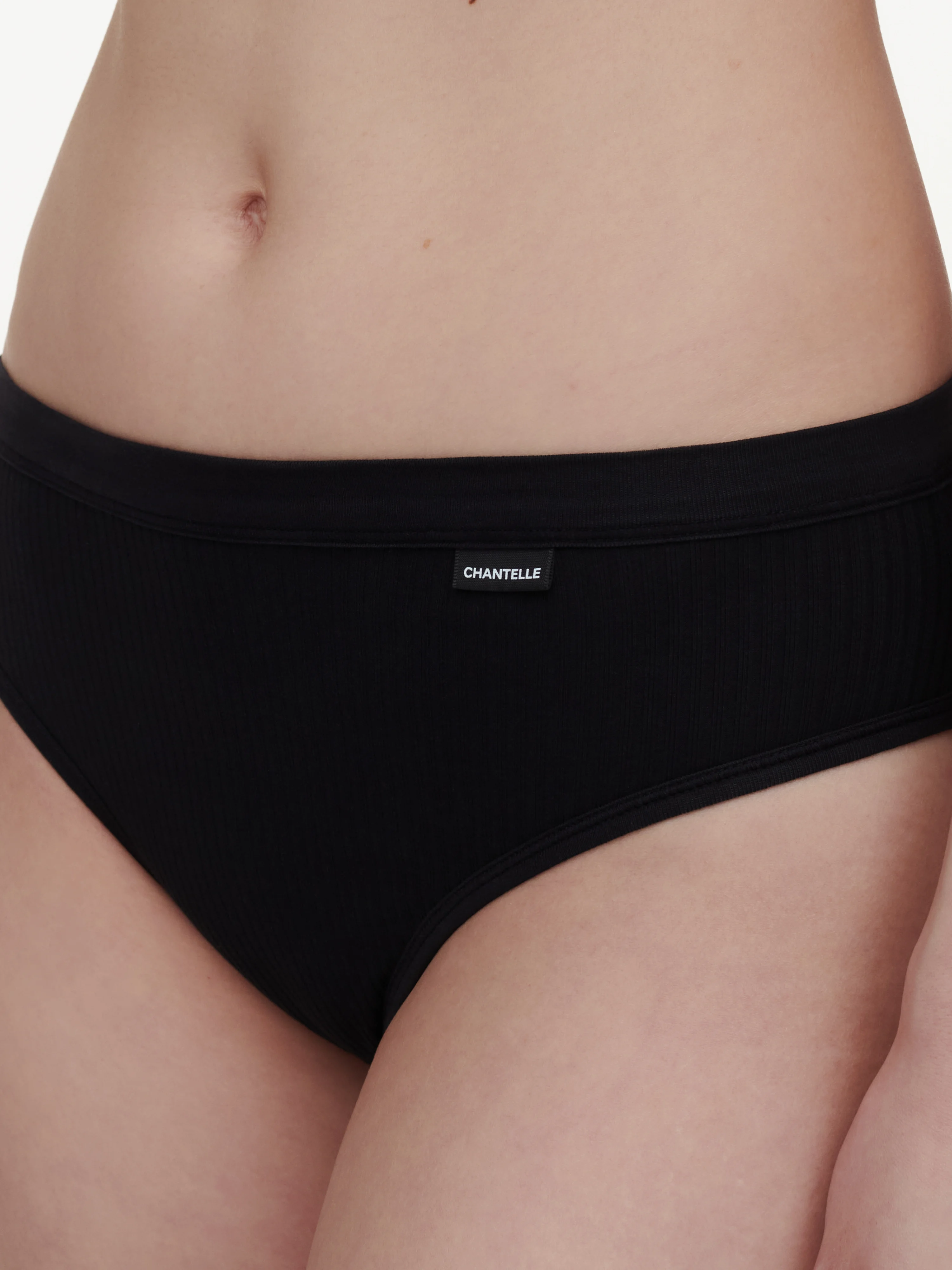 COTTON COMFORT - Slip échancré | Noir