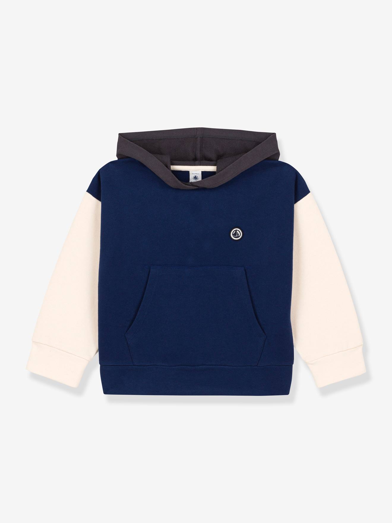 Moletom infantil PETIT BATEAU em algodão orgânico, azul
