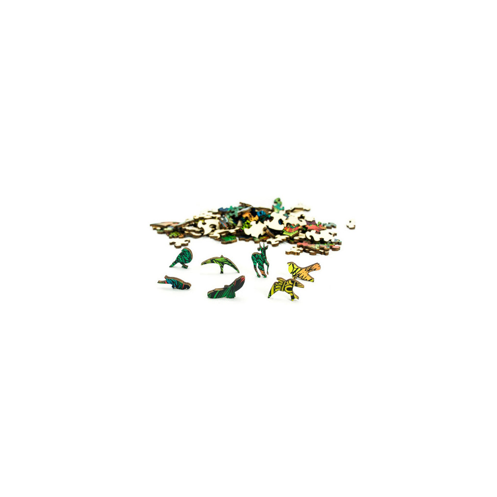 Rainbow Puzzle en bois - Hibou - 137 pièces
