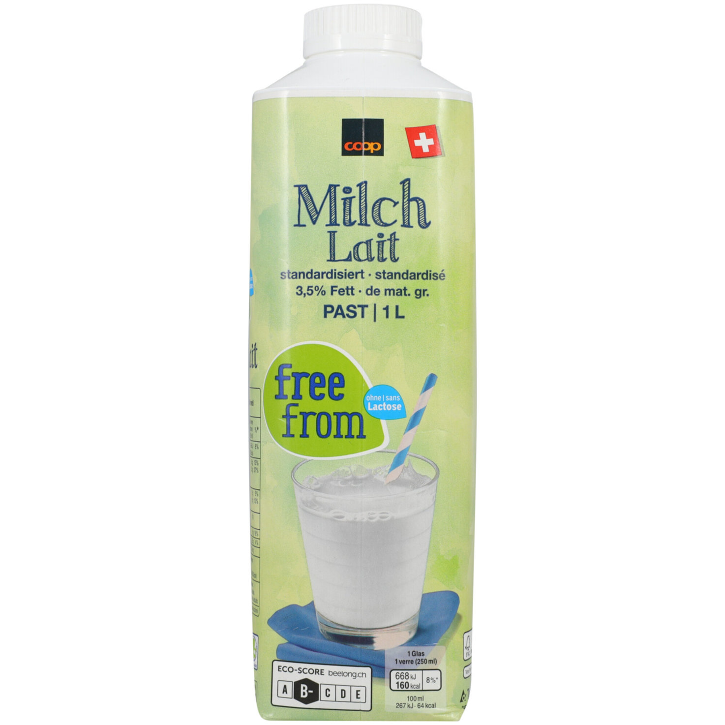 Free From Vollmilch 3,5% Milchfett pasteurisiert lactosefrei
