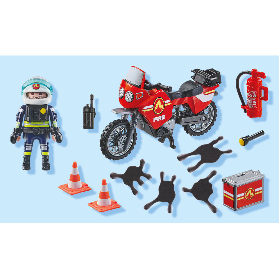 PLAYMOBIL Action Heroes brandweer op de plaats van het ongeval 71466