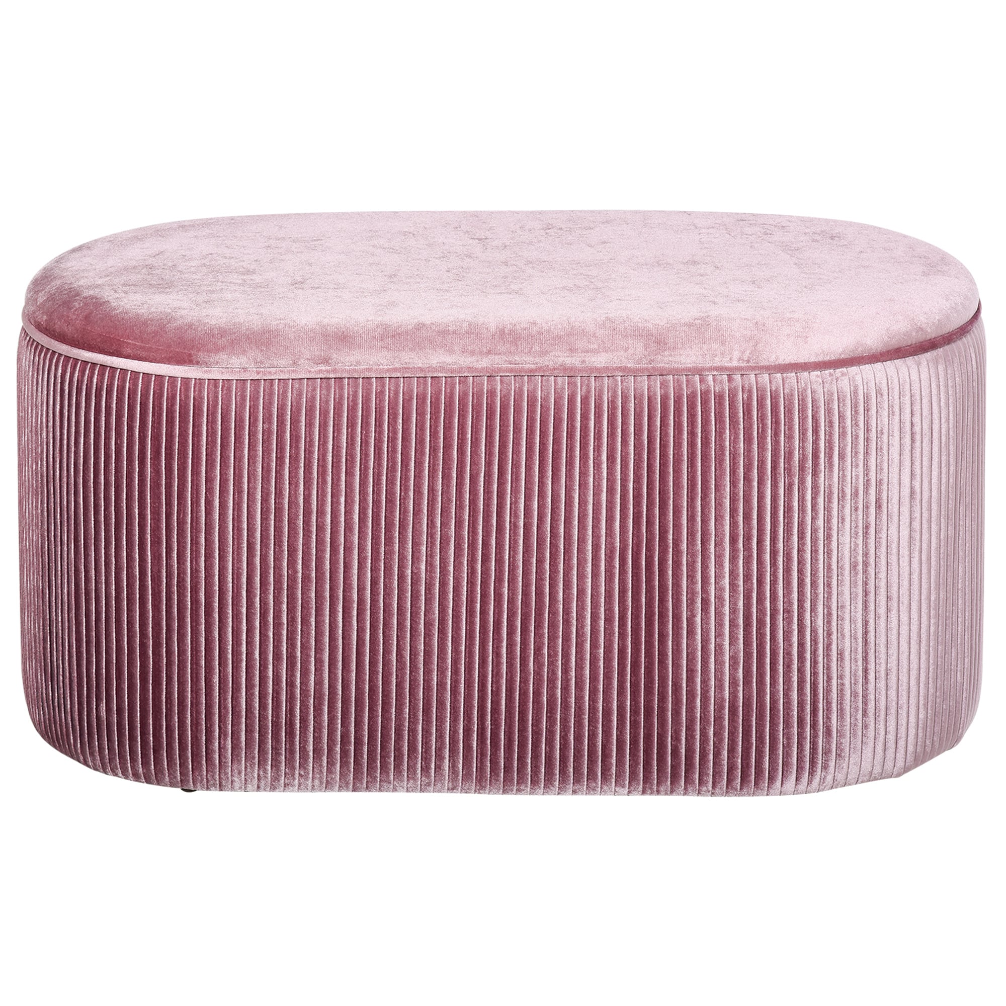 HOMCOM Sitzbank mit Stauraum rosa 81 x 40 x 41 cm (BxTxH)