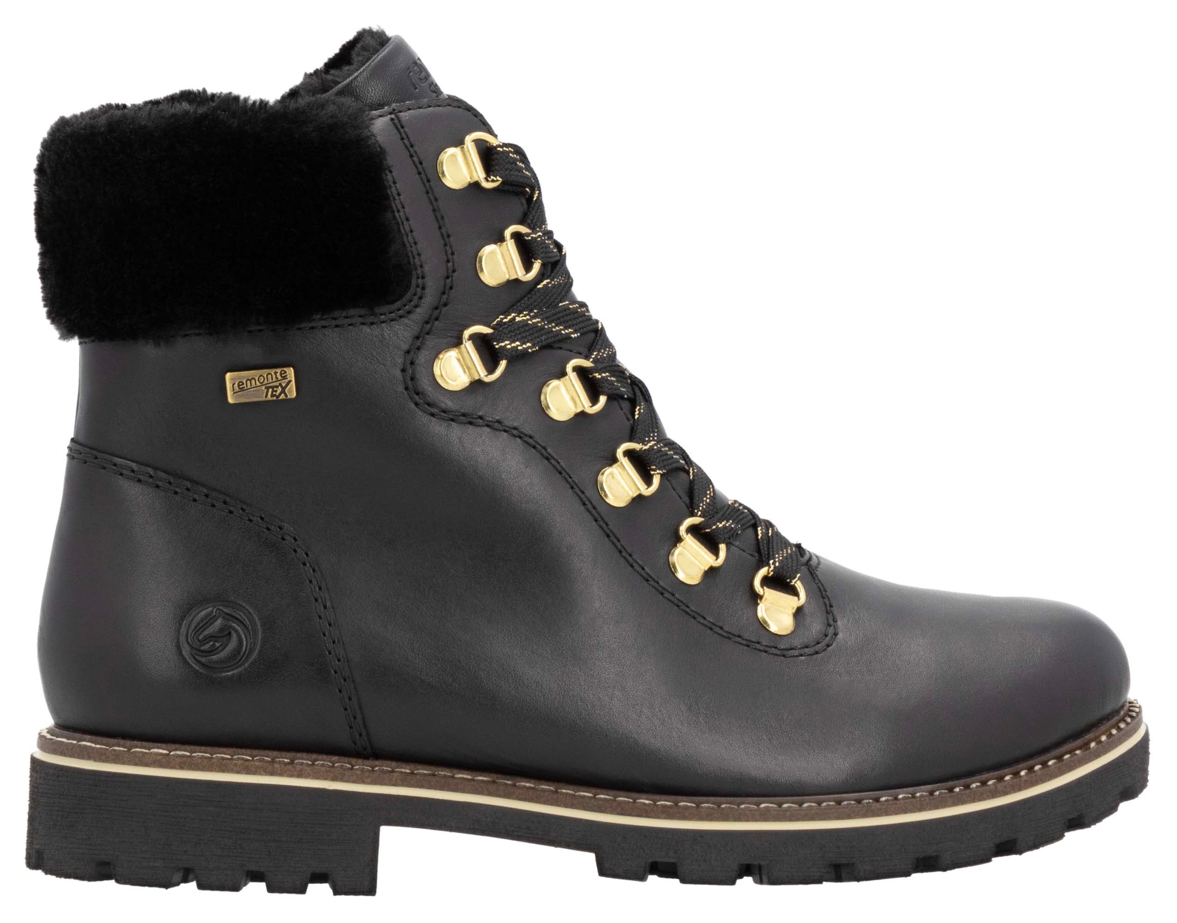 Remonte Winterboots  , Blockabsatz, Winterstiefelette, Schnürstiefelette mit TEX-Membran