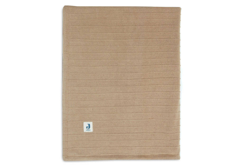 ledikantdeken Velvet Pure Knit Biscuit